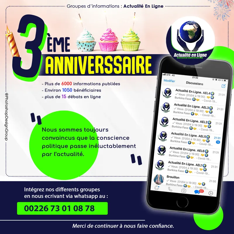 Affiche Actua En Ligne Anniversaire