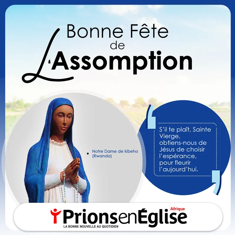 Affiche Assomption Bleu
