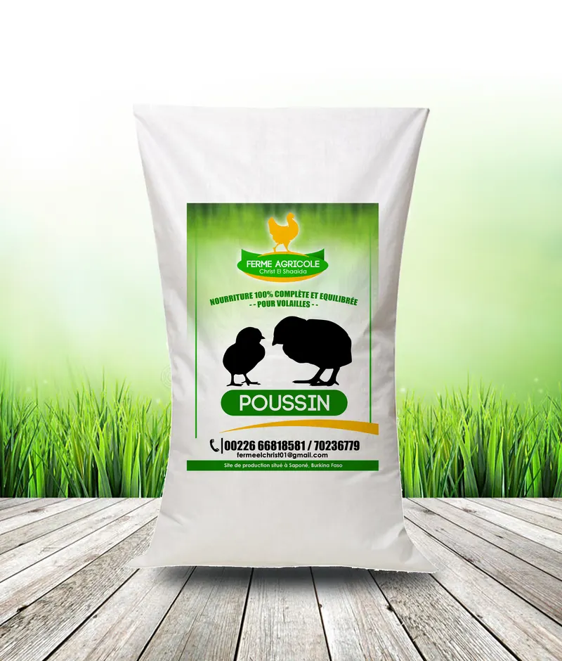 Affiche Ferme Agricole Nourriture Poussin