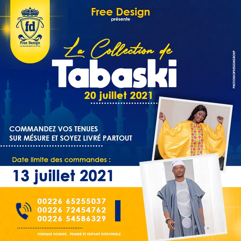 Affiche Free Design Tabaski 2021