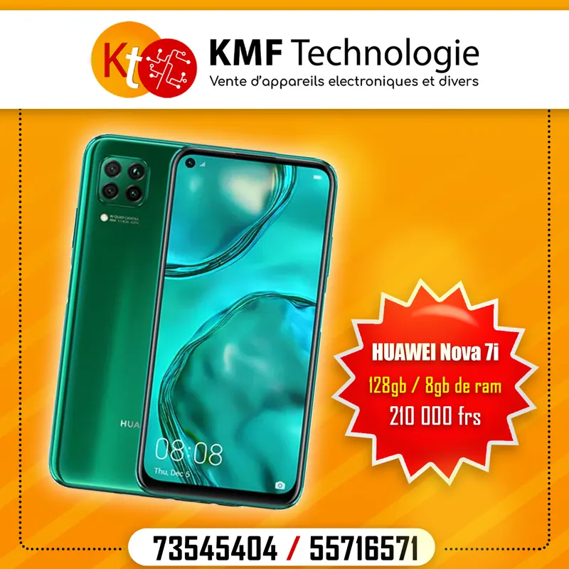 Affiche Kmf Technologie Huawei Nova 7i
