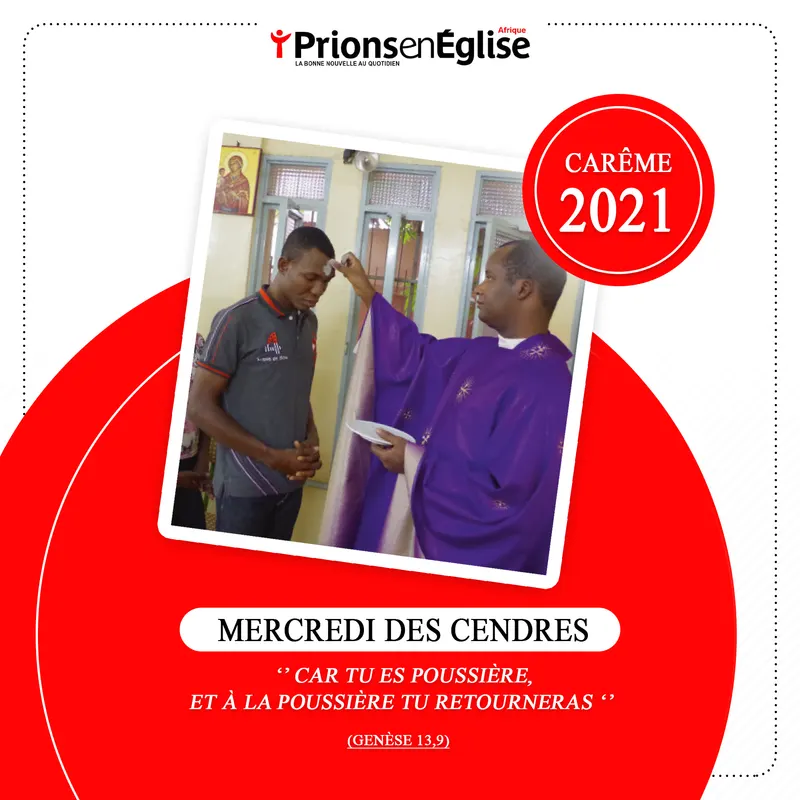 Affiche Prions En Eglise Mercredi Des Cendres Careme 2021