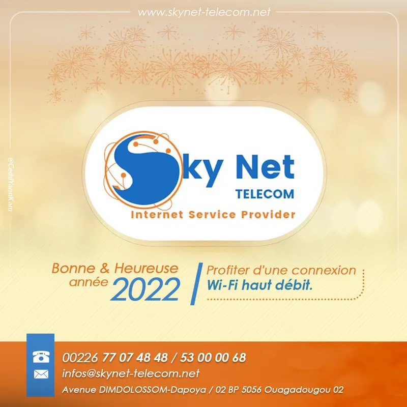 Affiche Skynet Bonne Annee 2022
