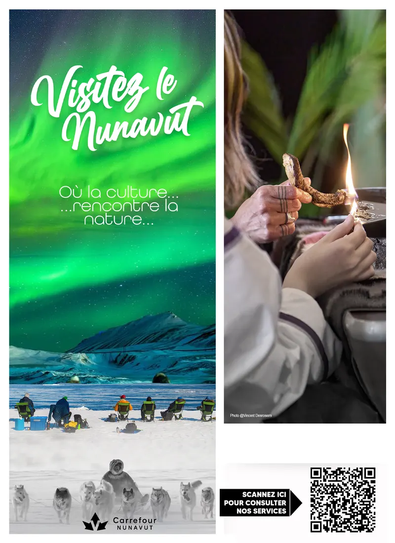 Affiche Tourisme Nunavut Visitez Culture Nature
