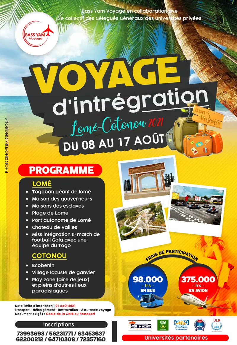Affiche Voyage Bass Yam