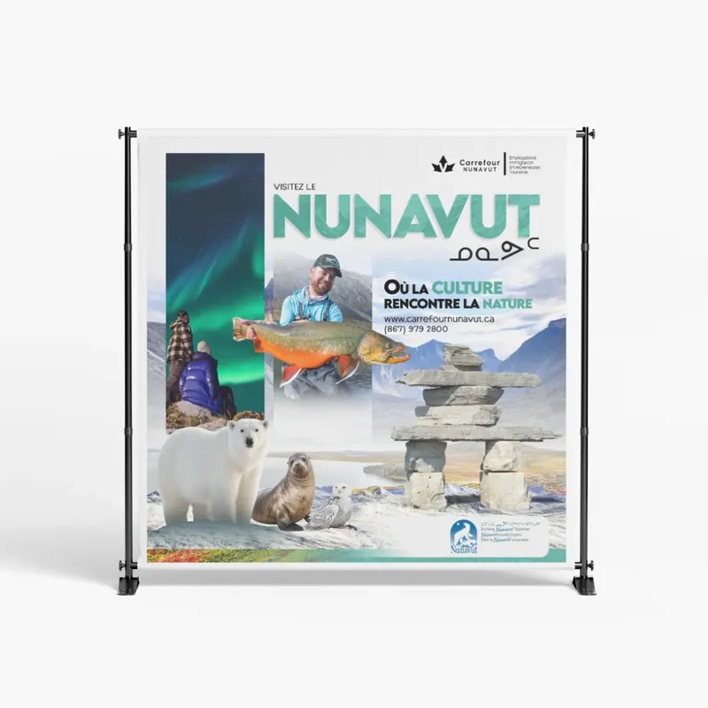 Banniere Stand Carrefour Nunavut Visitez