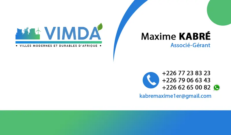 Carte De Visite Vimda Maxime Kabre