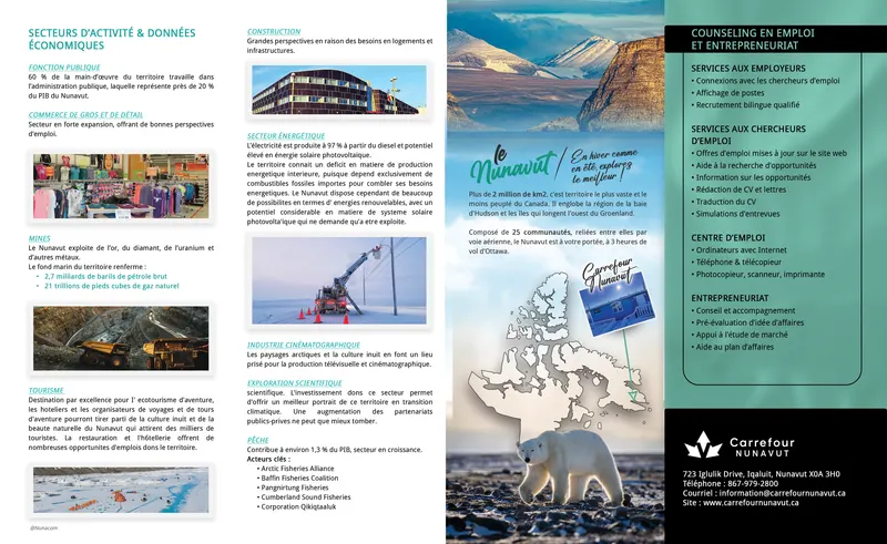 Depliant Carrefour Nunavut S Etablir Verso