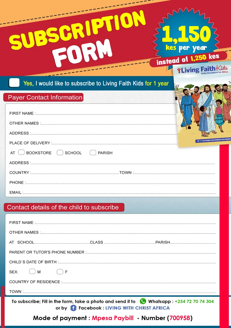 Fiche Abonnement Faaithr