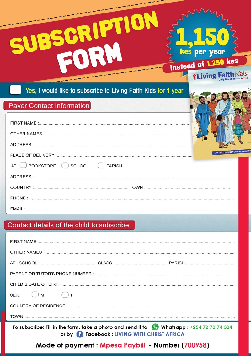 Formulaire Abonnement 1